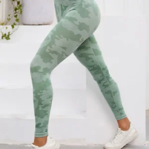 Green Camouflage Fashion Leggings Seamless